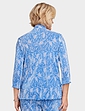 Floral Plisse Soft Jacket - Blue