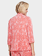 Floral Plisse Soft Jacket - Coral Print