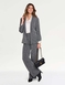 Gold Buttoned Tailored Jacket - Charcoal