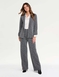 Gold Buttoned Tailored Jacket - Charcoal
