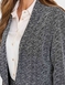 Gold Buttoned Tailored Jacket - Charcoal