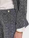 Gold Buttoned Tailored Jacket - Charcoal