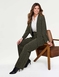 Gold Buttoned Tailored Jacket - Olive