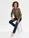 Tailored Suedette Jacket - Khaki