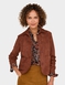 Tailored Suedette Jacket - Tan
