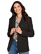 Tailored Lined Boucle Blazer - Black