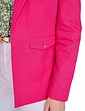 Linen Mix Tailored Jacket - Pink