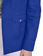 Linen Mix Tailored Jacket - Royal Blue