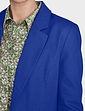 Linen Mix Tailored Jacket - Royal