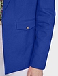 Linen Mix Tailored Jacket - Royal
