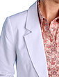 Linen Mix Tailored Jacket - White