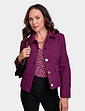 Emreco Tailored Lined Boucle Jacket - Berry