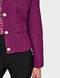 Emreco Tailored Lined Boucle Jacket - Berry