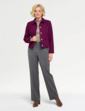 Emreco Tailored Lined Boucle Jacket - Wine