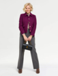 Emreco Tailored Lined Boucle Jacket - Wine