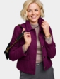 Emreco Tailored Lined Boucle Jacket - Wine