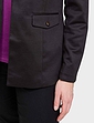 Emreco Tailored Ponteroma Lined Blazer - Black