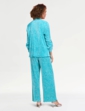 Tab Detail Plisse Soft Jacket - Turquoise
