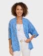 Print Kimono Soft Jacket - Cornflower Blue