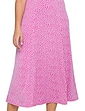 41 Inch Length Spot Print Dress - Rose