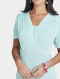 46 inch length Spot Print Dress - Mint