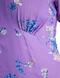 Viscose Print Tea Dress - Violet