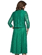 Lace Dress and Jacket Green