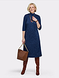 Turtle Neck Dress - Blue