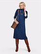 Turtle Neck Dress - Blue