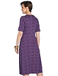 Viscose Jersey Print Dress - Purple