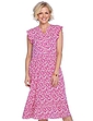 Print Viscose Dress - Pink