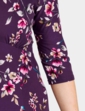 Jersey Print Dress - Plum