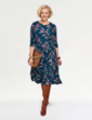 Jersey Print Dress - Teal