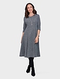 Tweedy Dress and Necklace - Black & White
