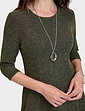 Tweedy Dress and Necklace - Olive