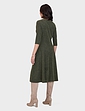 Tweedy Dress and Necklace - Olive