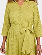 Broderie Cutwork Lined Dress - Sage