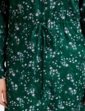Viscose Twill Print Dress - Green