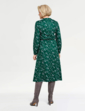 Viscose Twill Print Dress - Green