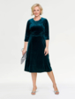 Velour Dress - Emerald