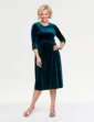 Velour Dress - Emerald