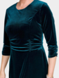 Velour Dress - Emerald
