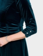 Velour Dress - Emerald