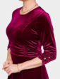 Velour Dress - Wine