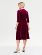 Velour Dress - Wine