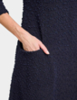 Boucle A Line Pocket Dress - Navy