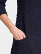 Boucle A Line Pocket Dress - Navy