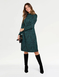 Baroque Jacquard Design Jersey Dress - Green