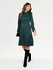 Baroque Jacquard Design Jersey Dress - Green