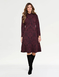 Baroque Jacquard Design Jersey Dress - Wine